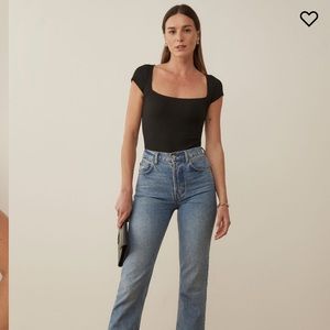 Reformation Bardot Knit Top